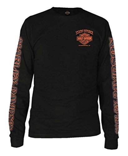 Amazon.com: Harley-Davidson Men's Eagle Piston Long Sleeve Crew